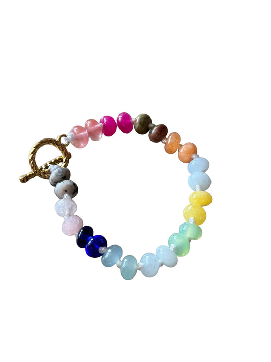 Written in Stone Beaded Bracelet - Youth Multi Color