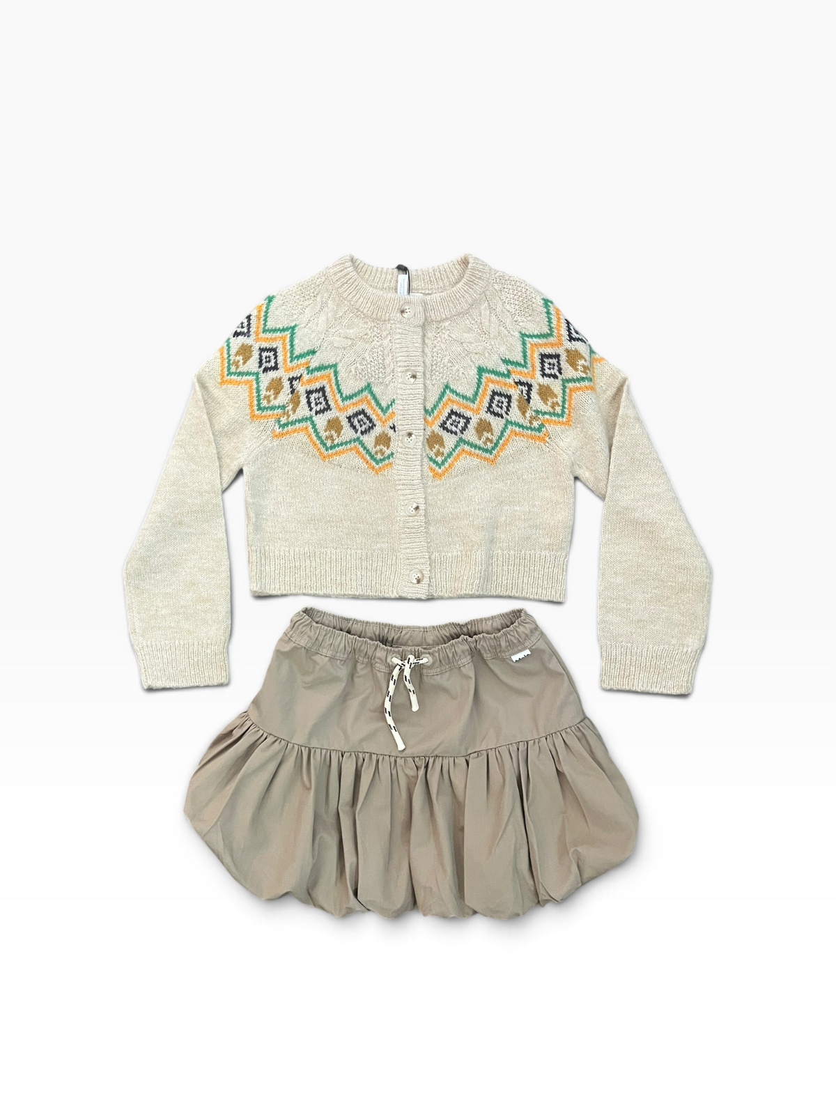 Molo Britta Bubble Skirt - Khaki