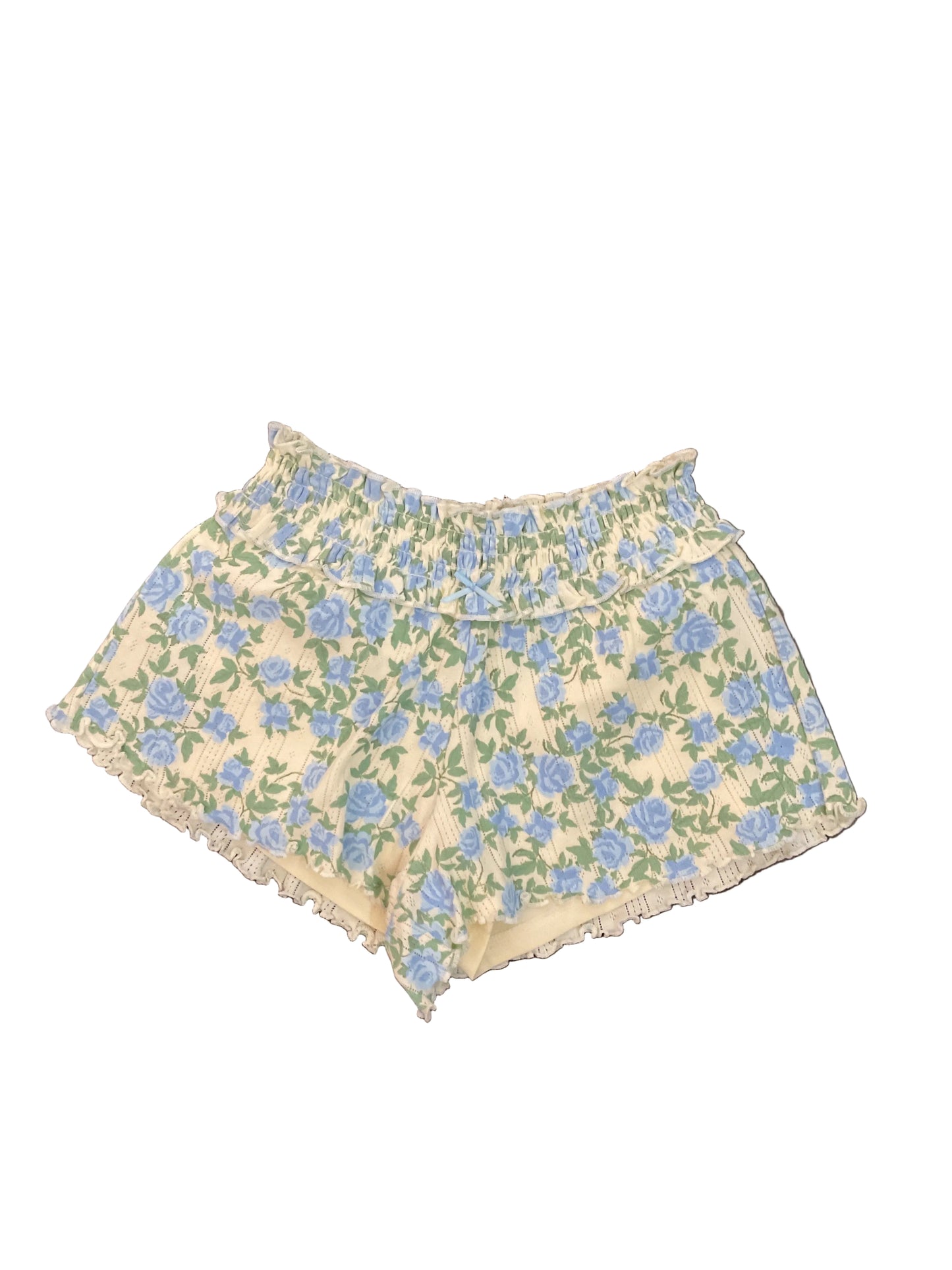 Floral Smocked Waistband Skort