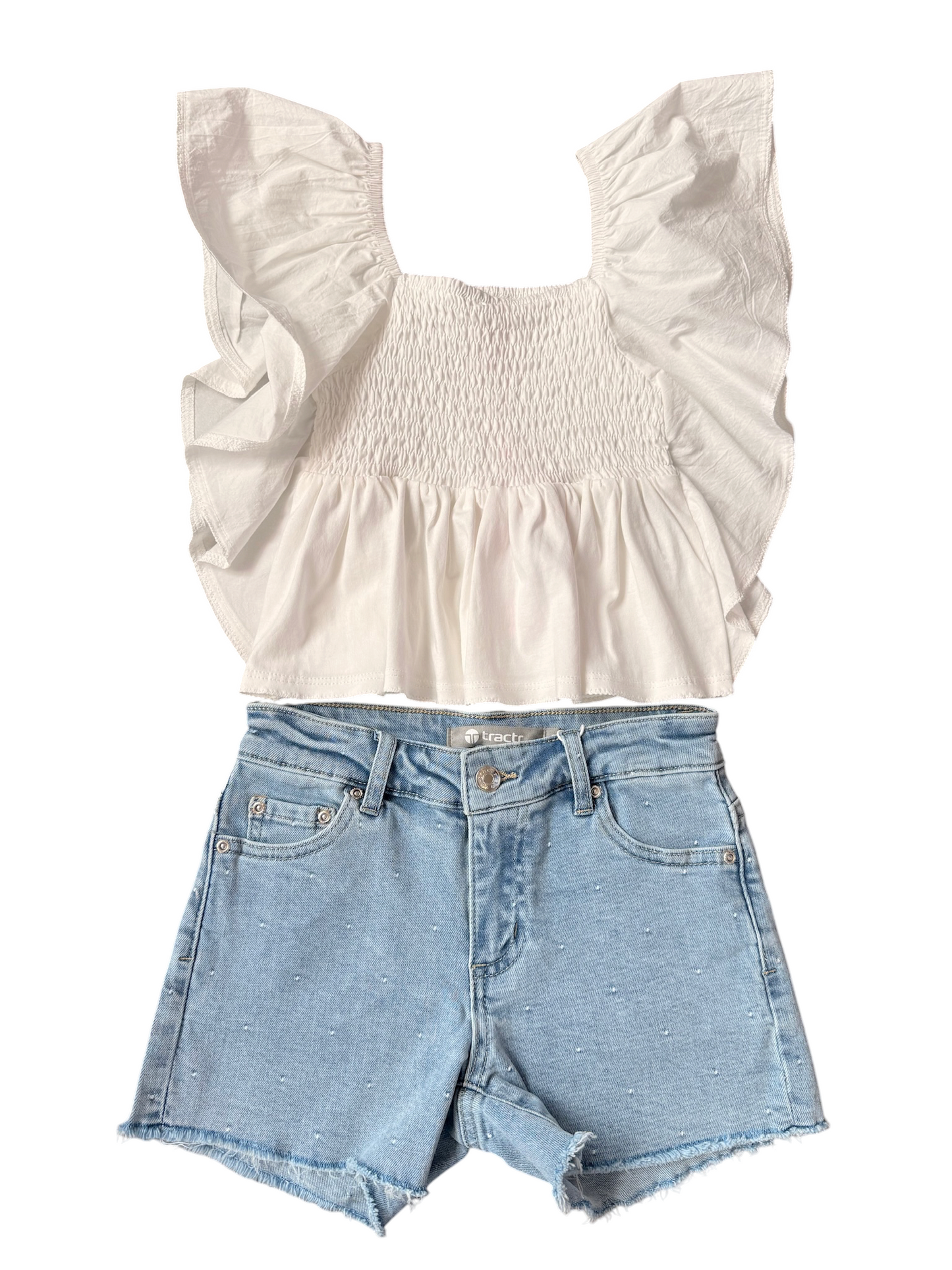 Mini Dot Denim Short
