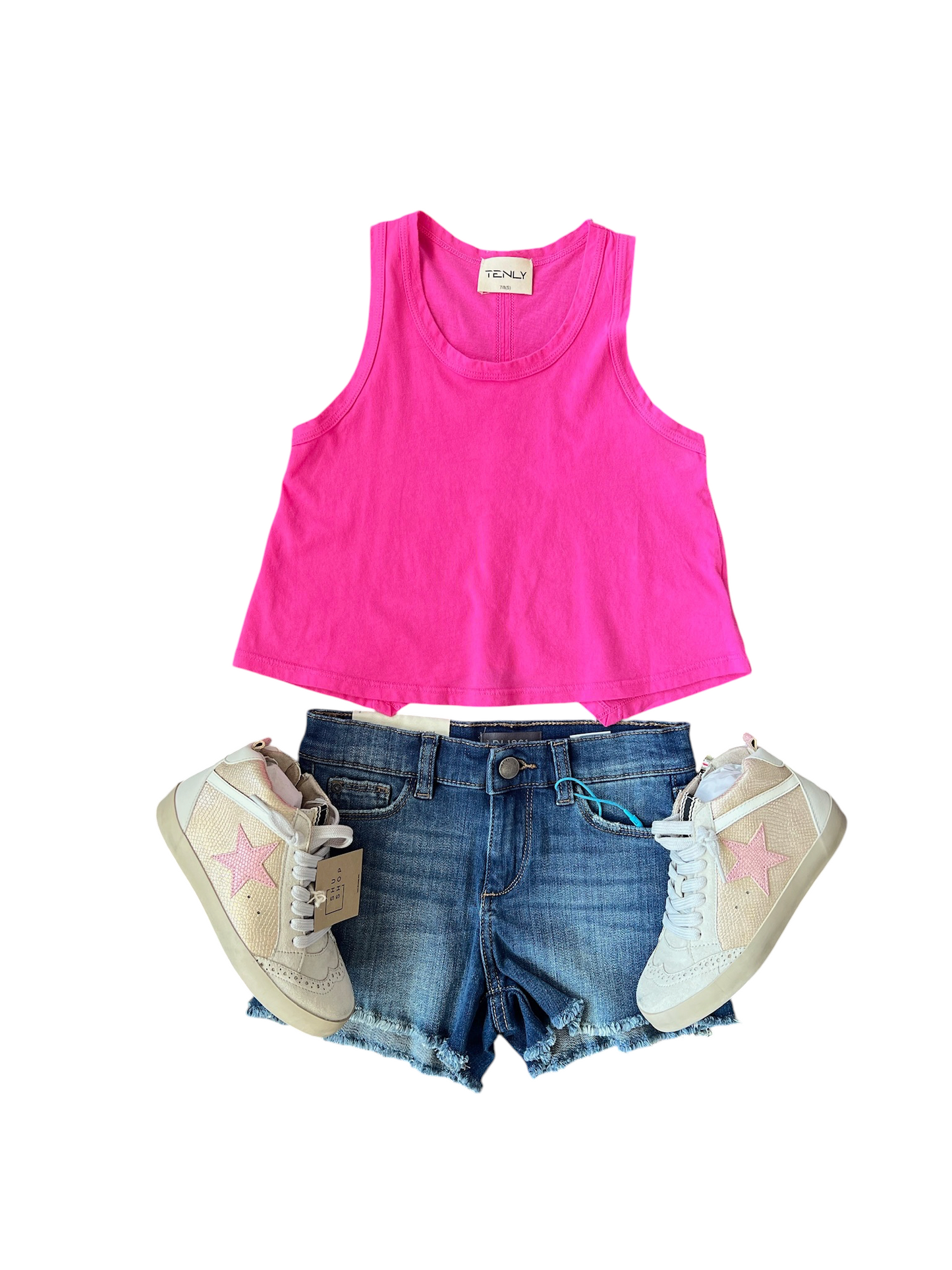 Tenly Flared Swing Tank - Hot Pink