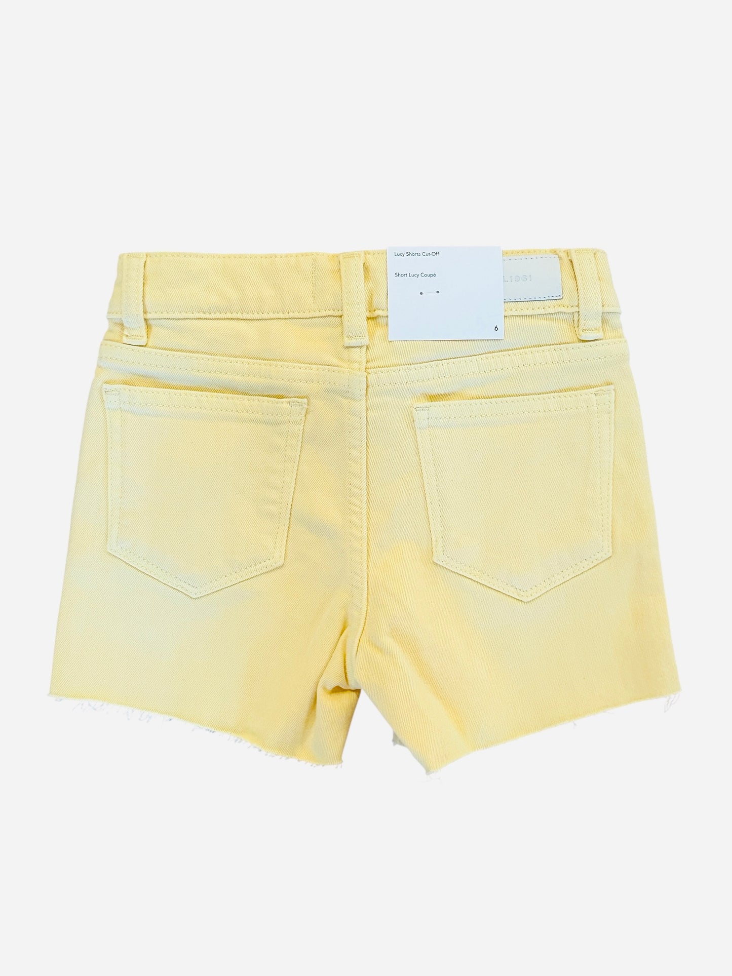 Lucy Denim Cut Off Shorts - Sunshine Yellow