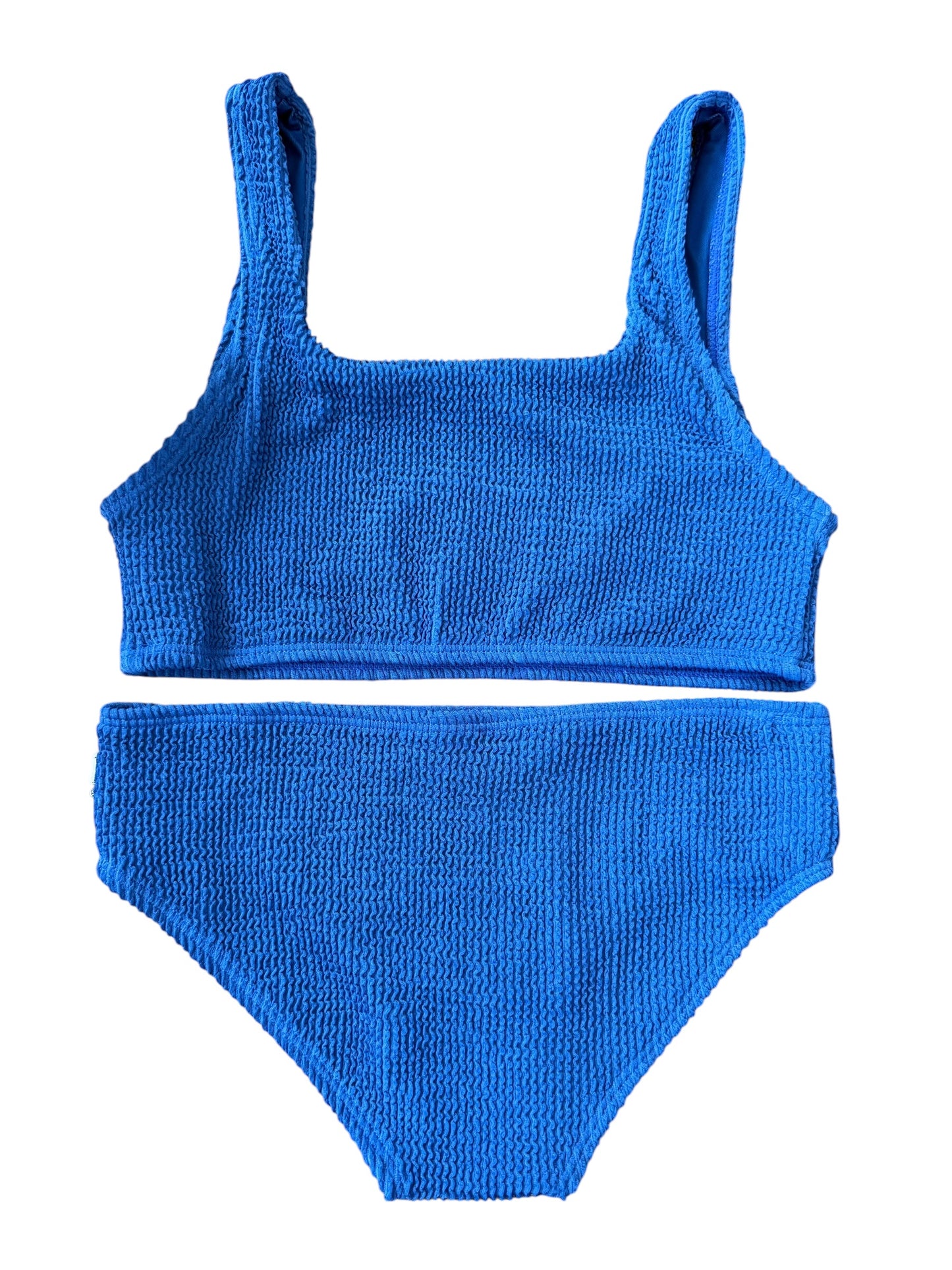 Fay Crinkle Tankini - Blue