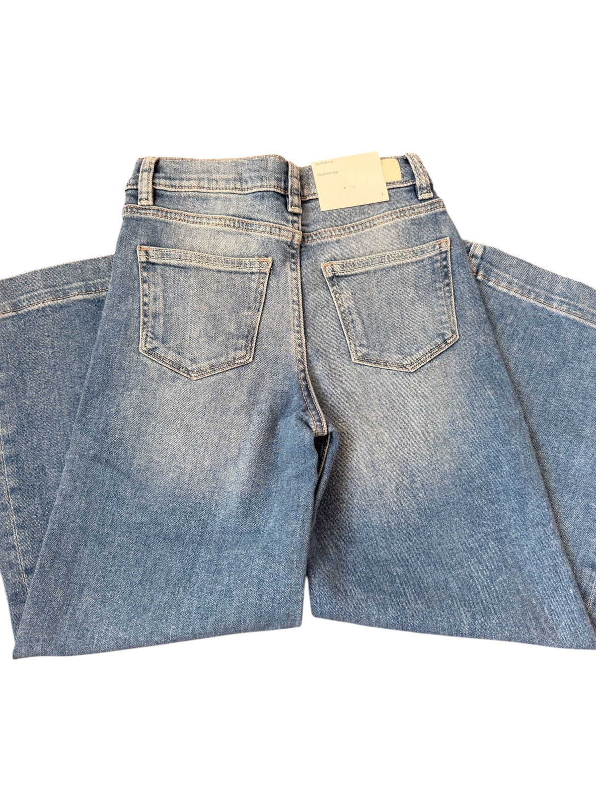 Lily Wide Leg Jean w/Tailored Hem