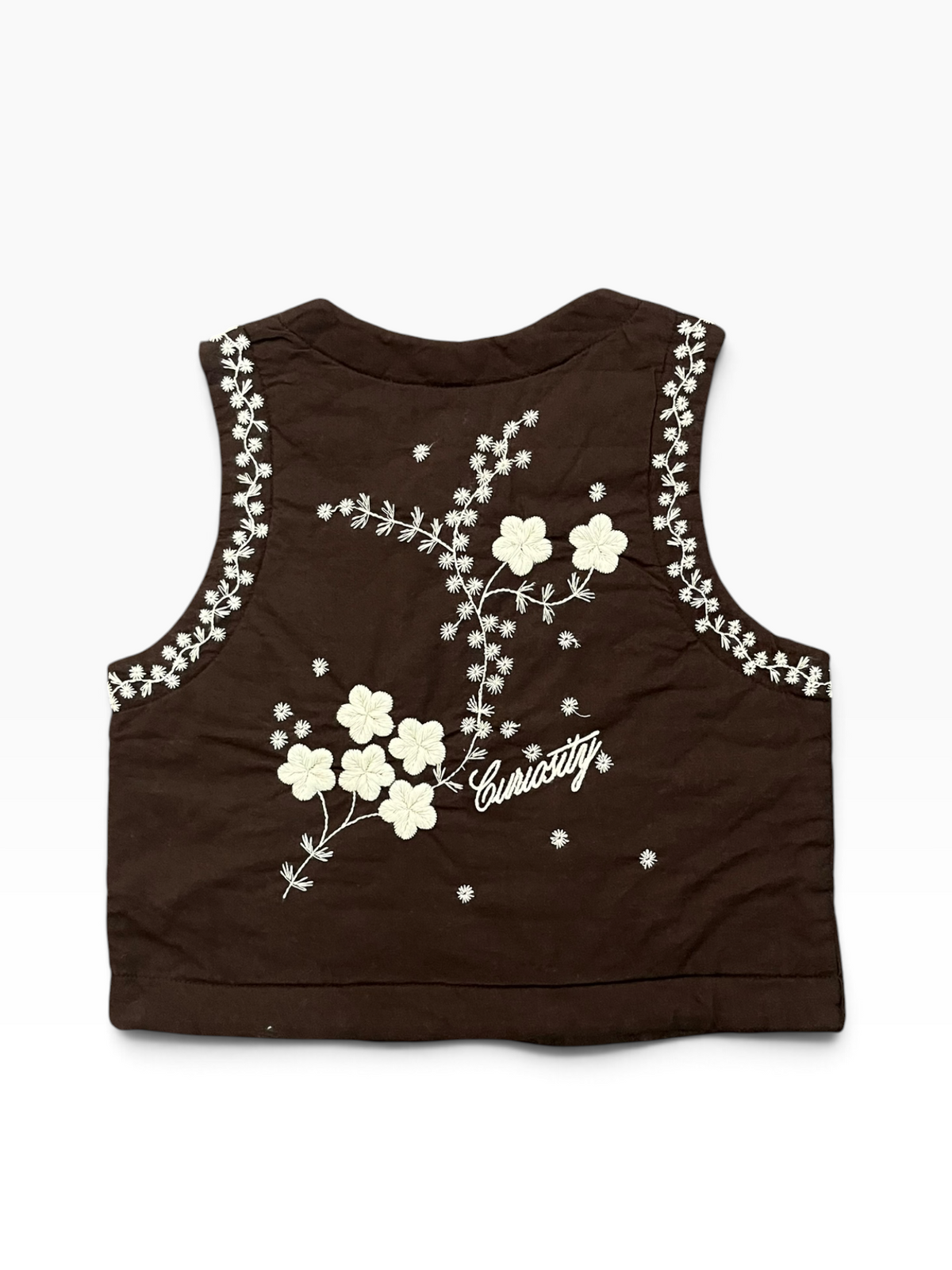 Molo Heather Embroidered Vest - Brown