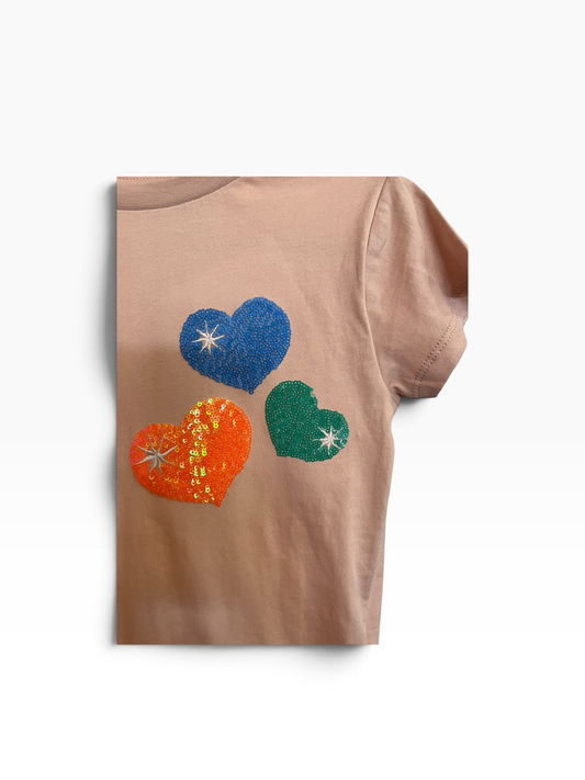 Molo Ranva Sequin Heart Tee
