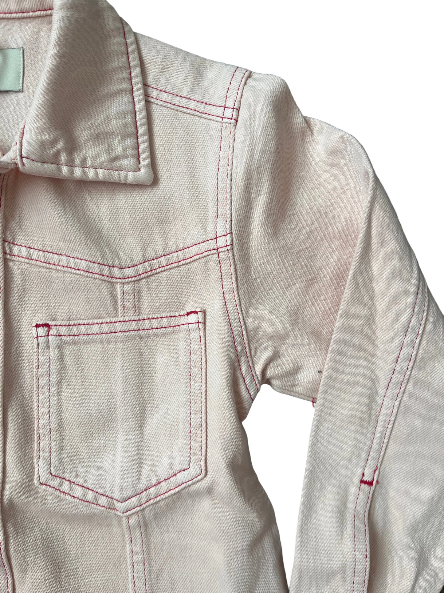 Simona Denim Dress - Pink