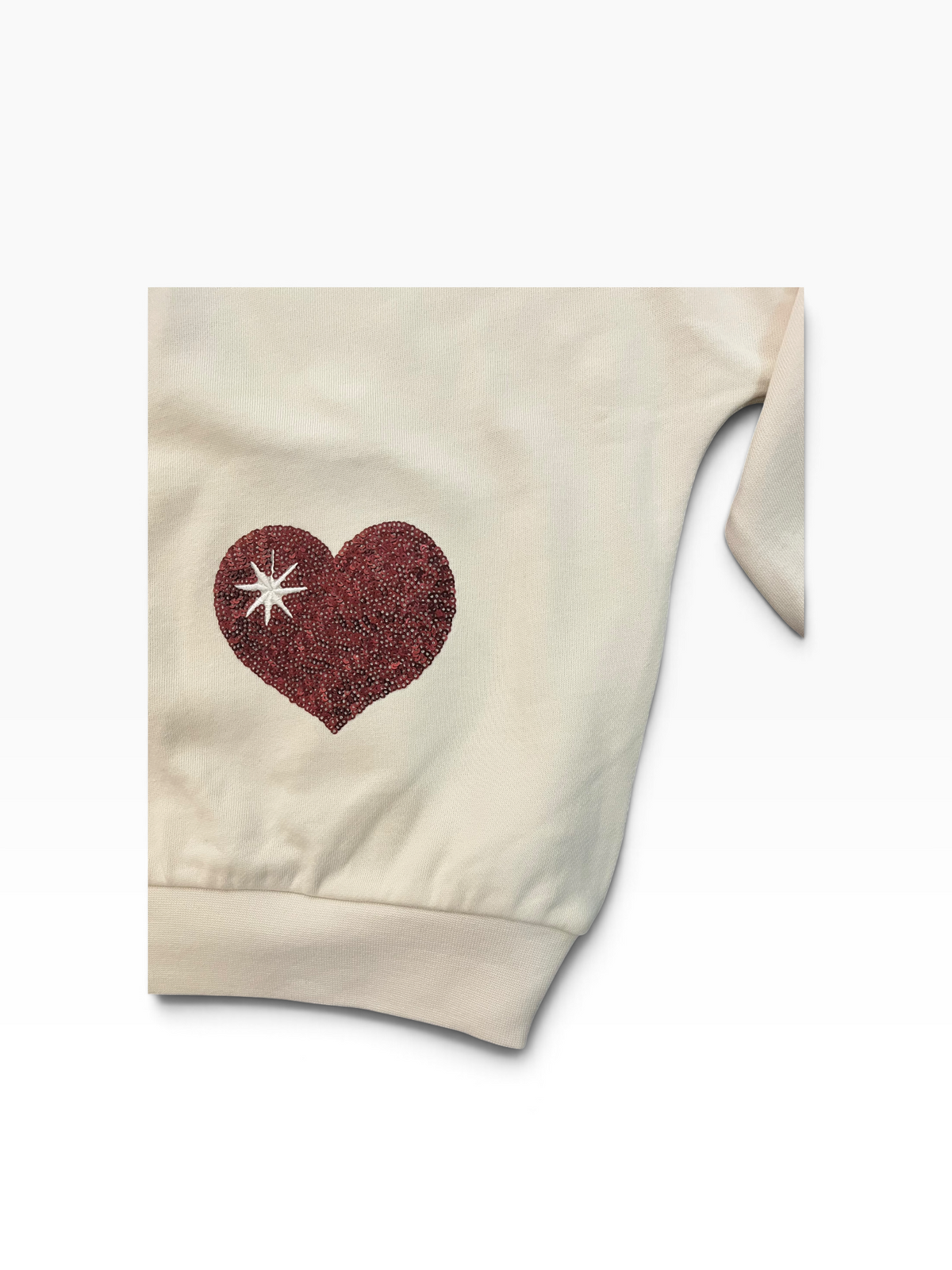 Molo Marika Sequin Heart Sweatshirt