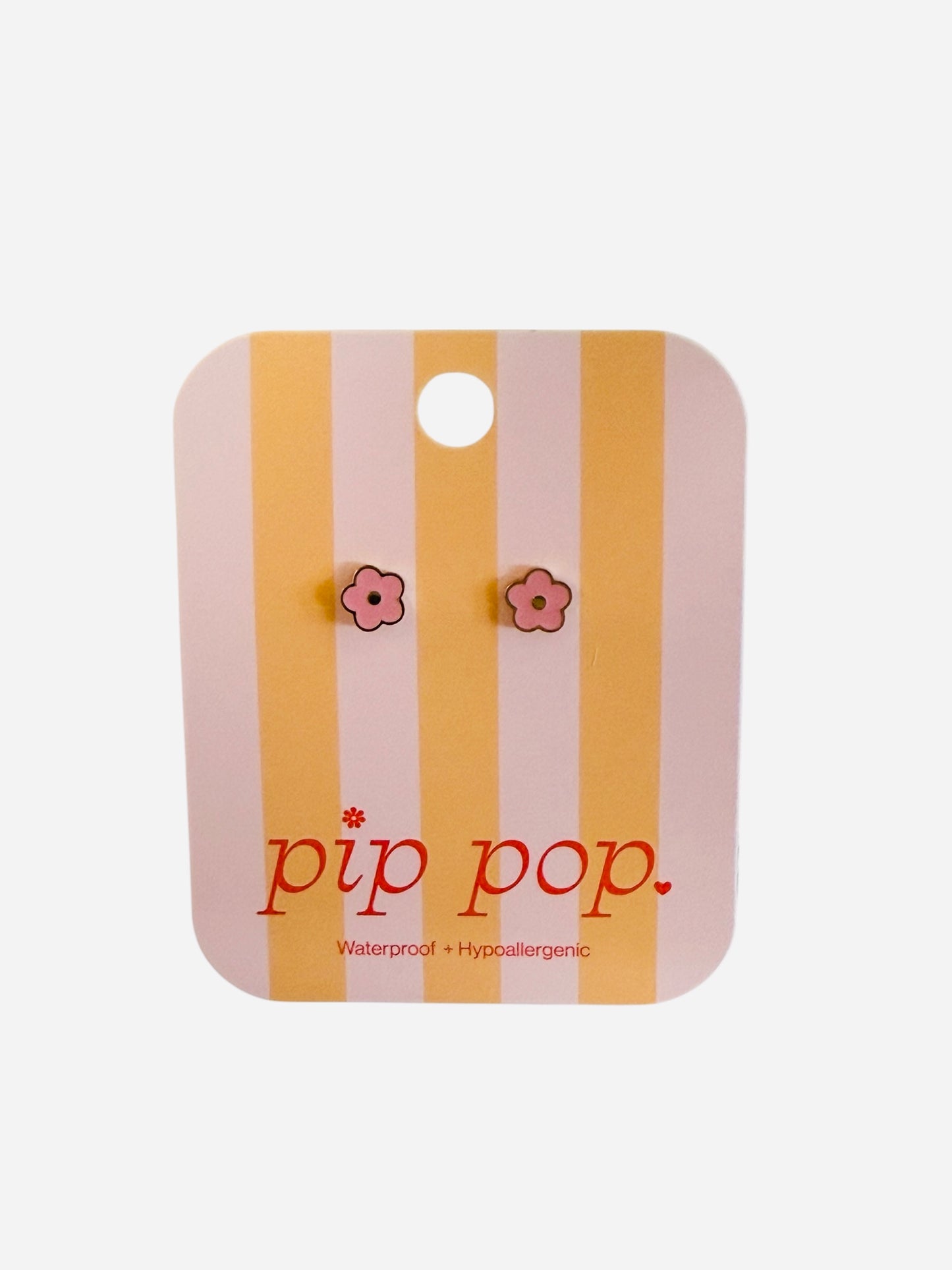 Pip Pop Pink Flower Stud Earrings