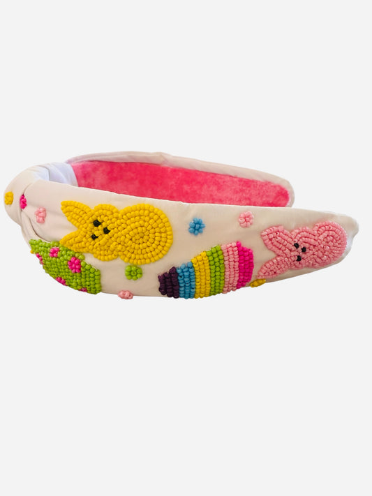 Beaded Easter Knotted Headband