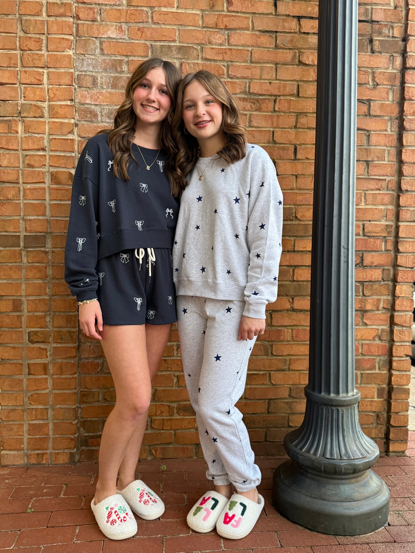 Chaser Tossed Bows Crop Sweatshirt (Adult Sizing)