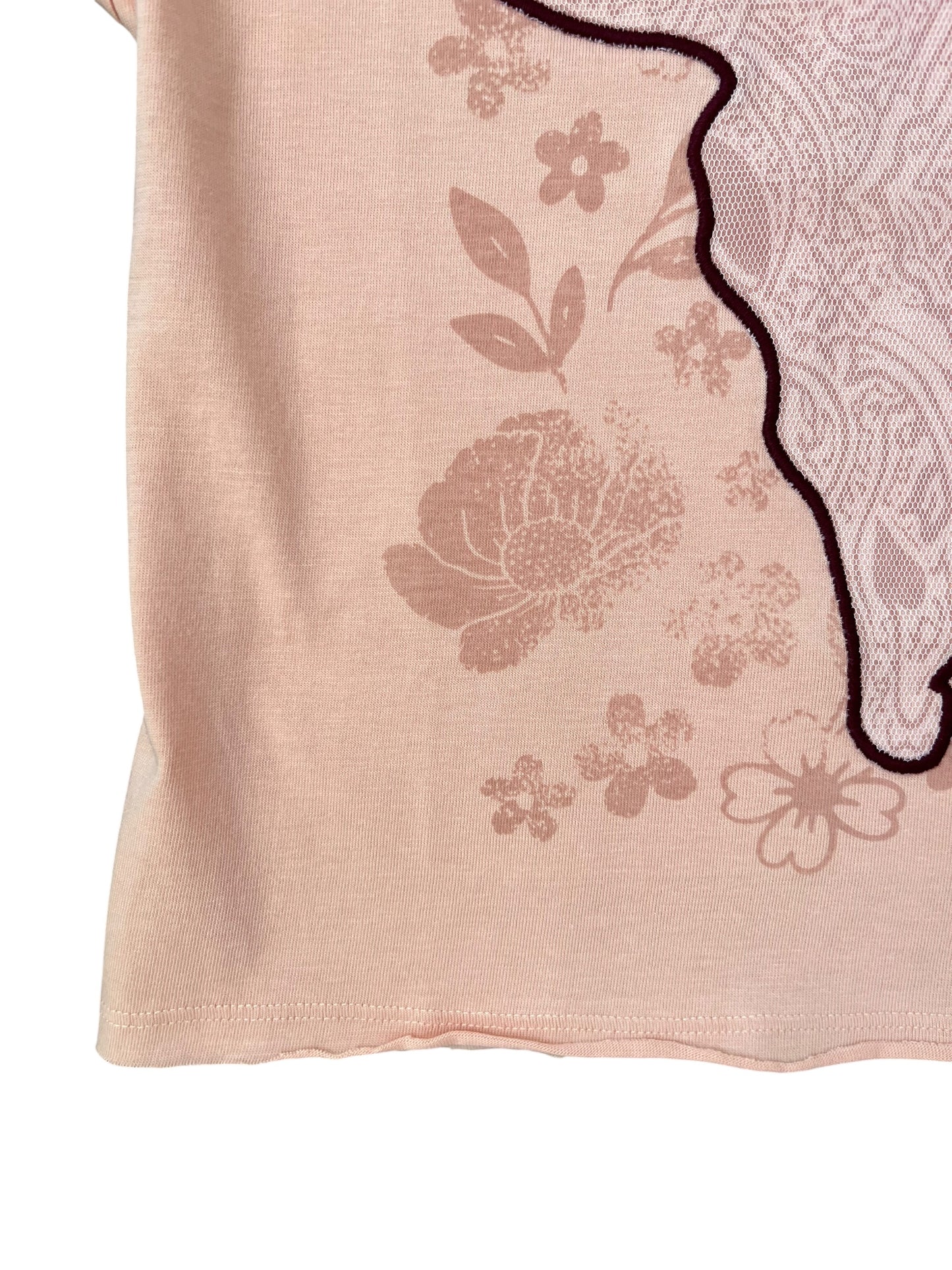 Blush Lace Longhorn Tee