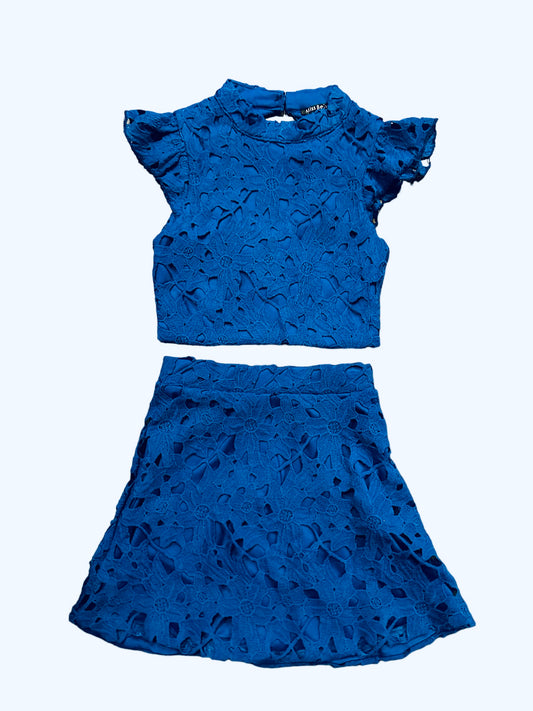 Lace 2-Piece Set - Cobalt Blue