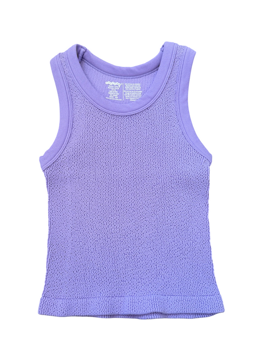 Smocked Racerback Tank - Vivid Violet