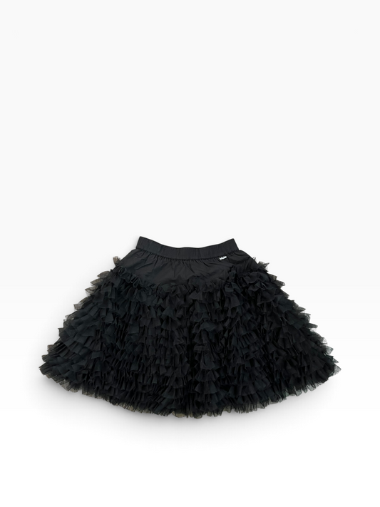 Molo Blissus Tiered Ruffle Skirt - Black
