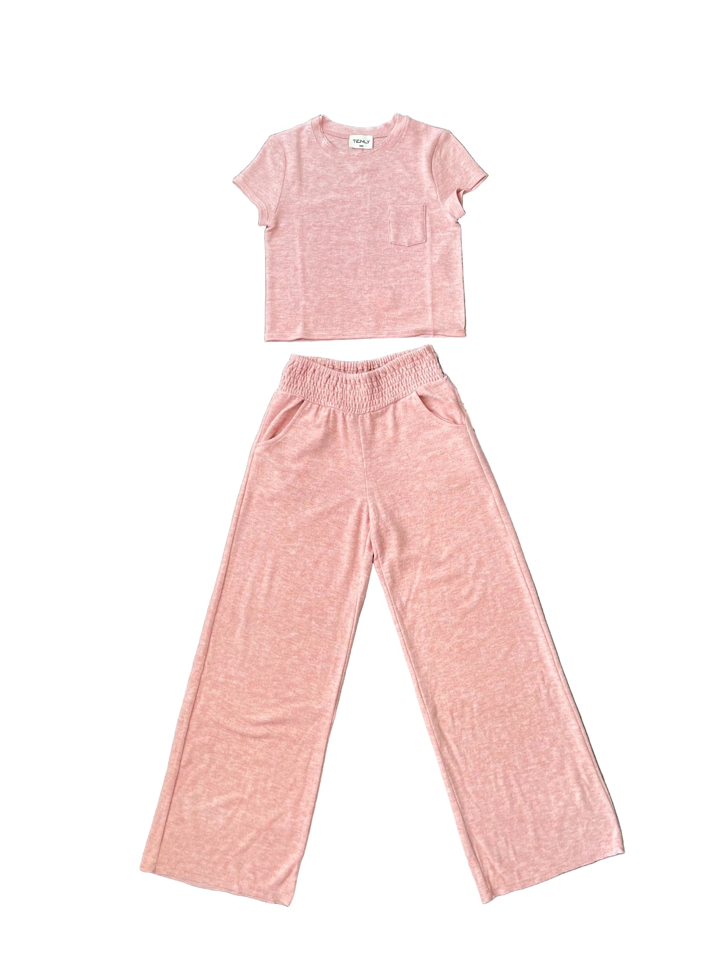 Tenly Hacci Smocked Waist Pant - Cranberry