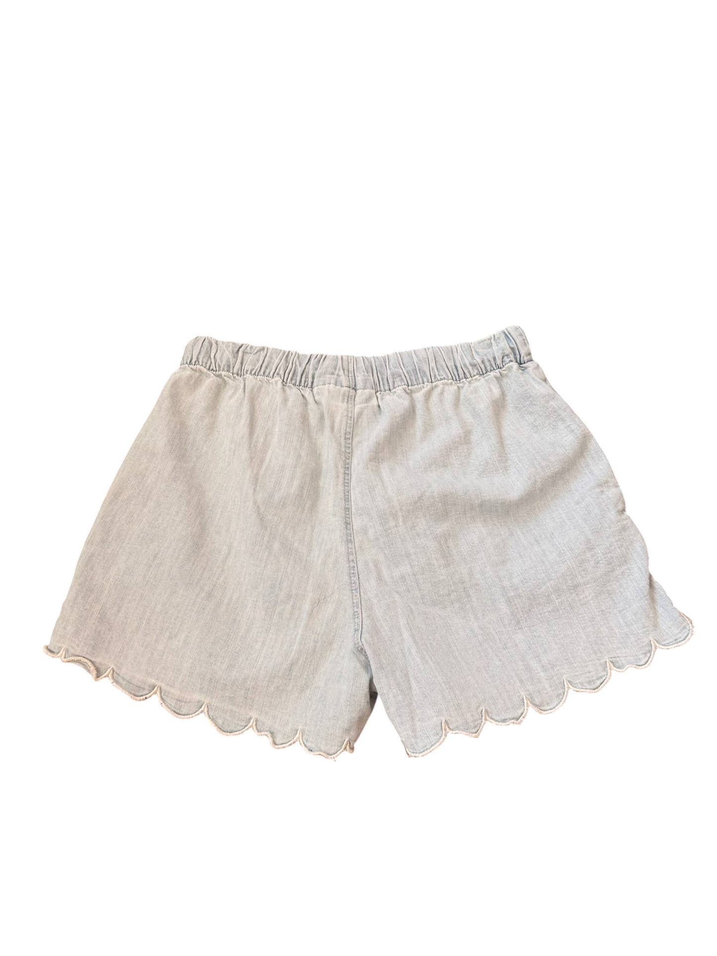 Addie Scalloped Denim Short