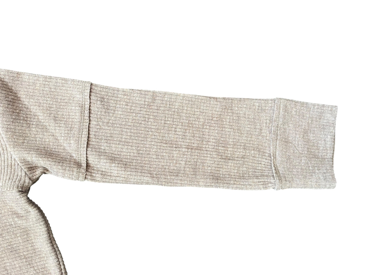 Tenly Hacci Cropped Rib Pullover - Nutmeg