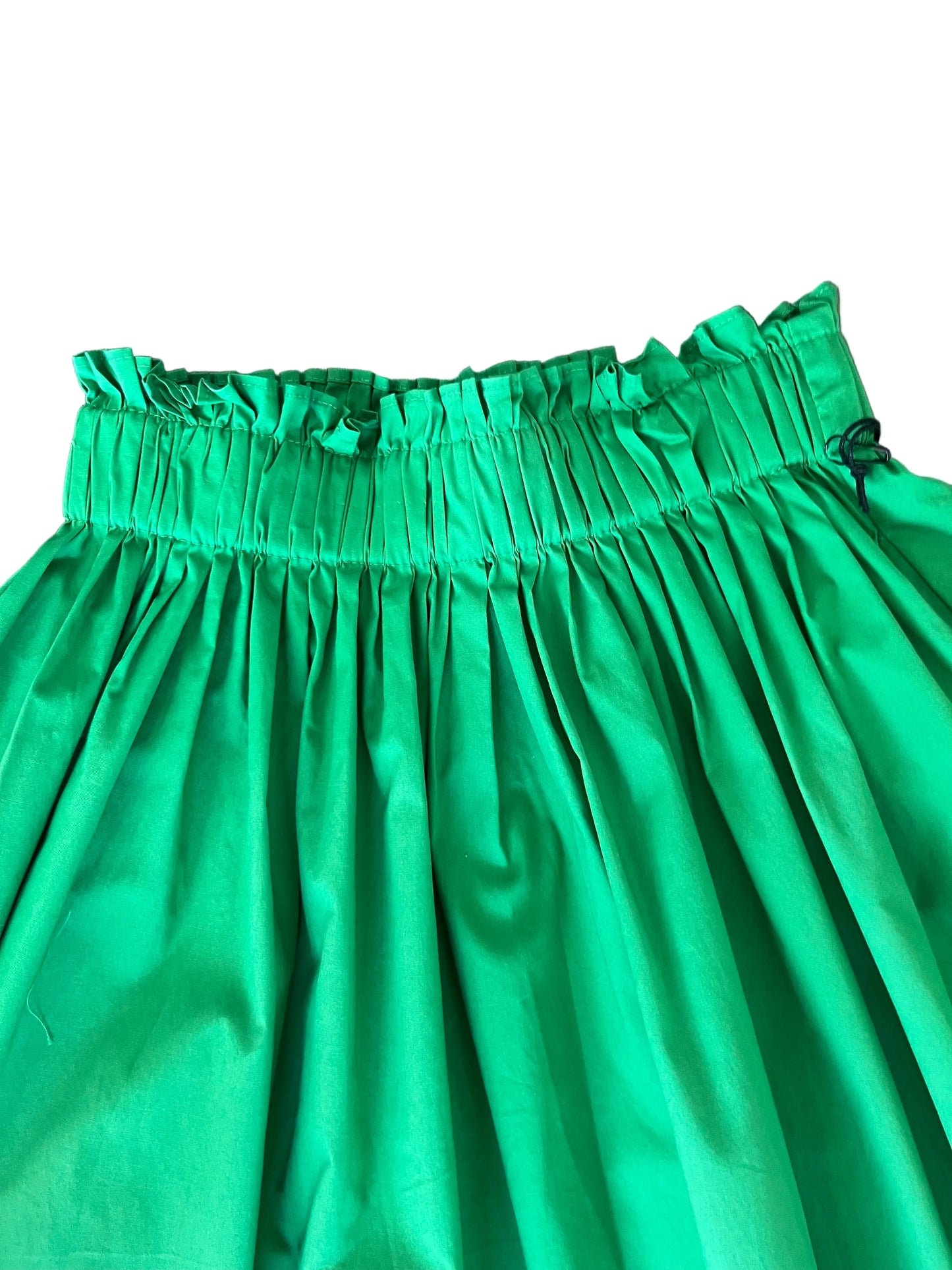 Tenly Poplin Midi Skirt - Kelly Green