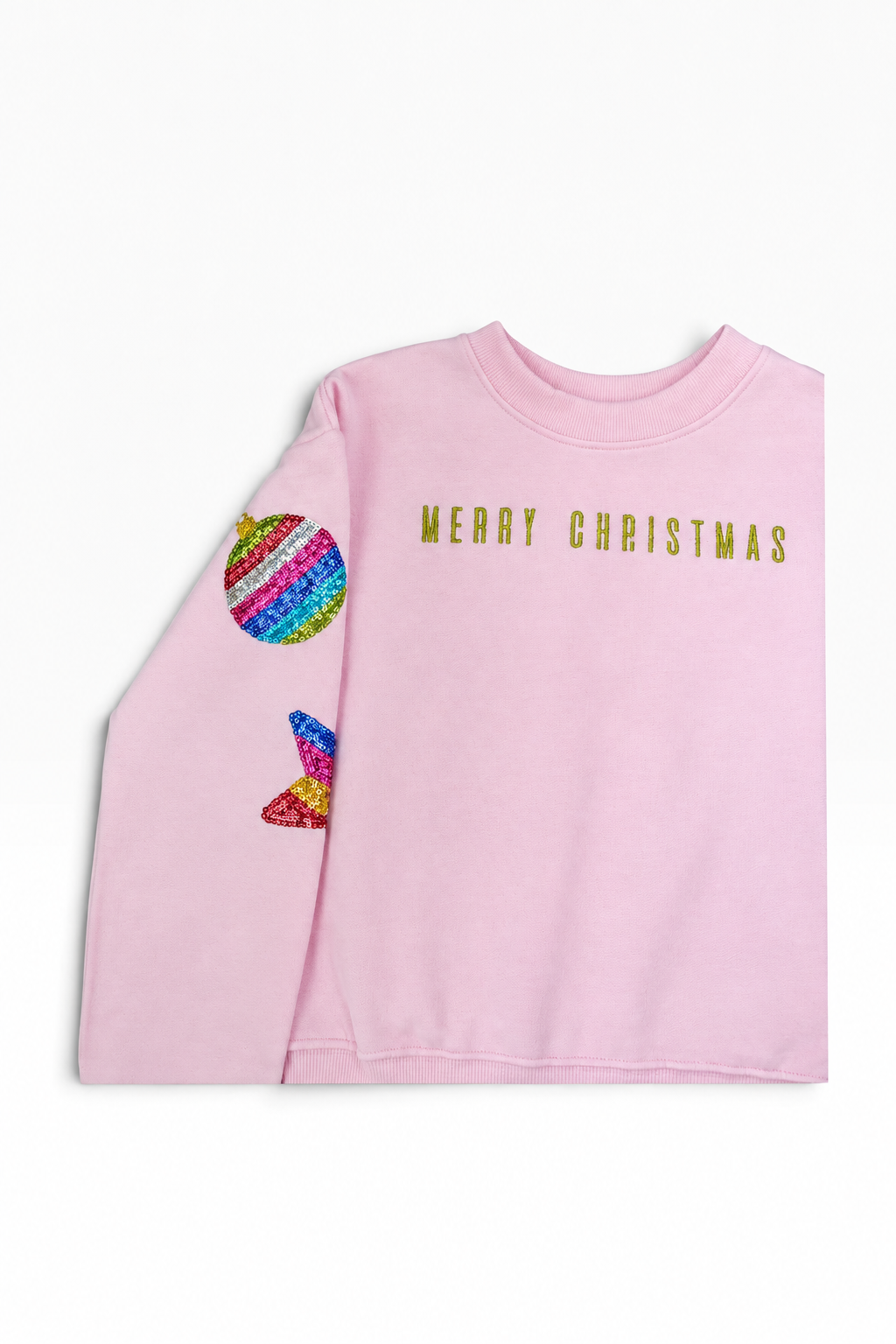 Merry Christmas Sequin Ornaments Sweatshirt