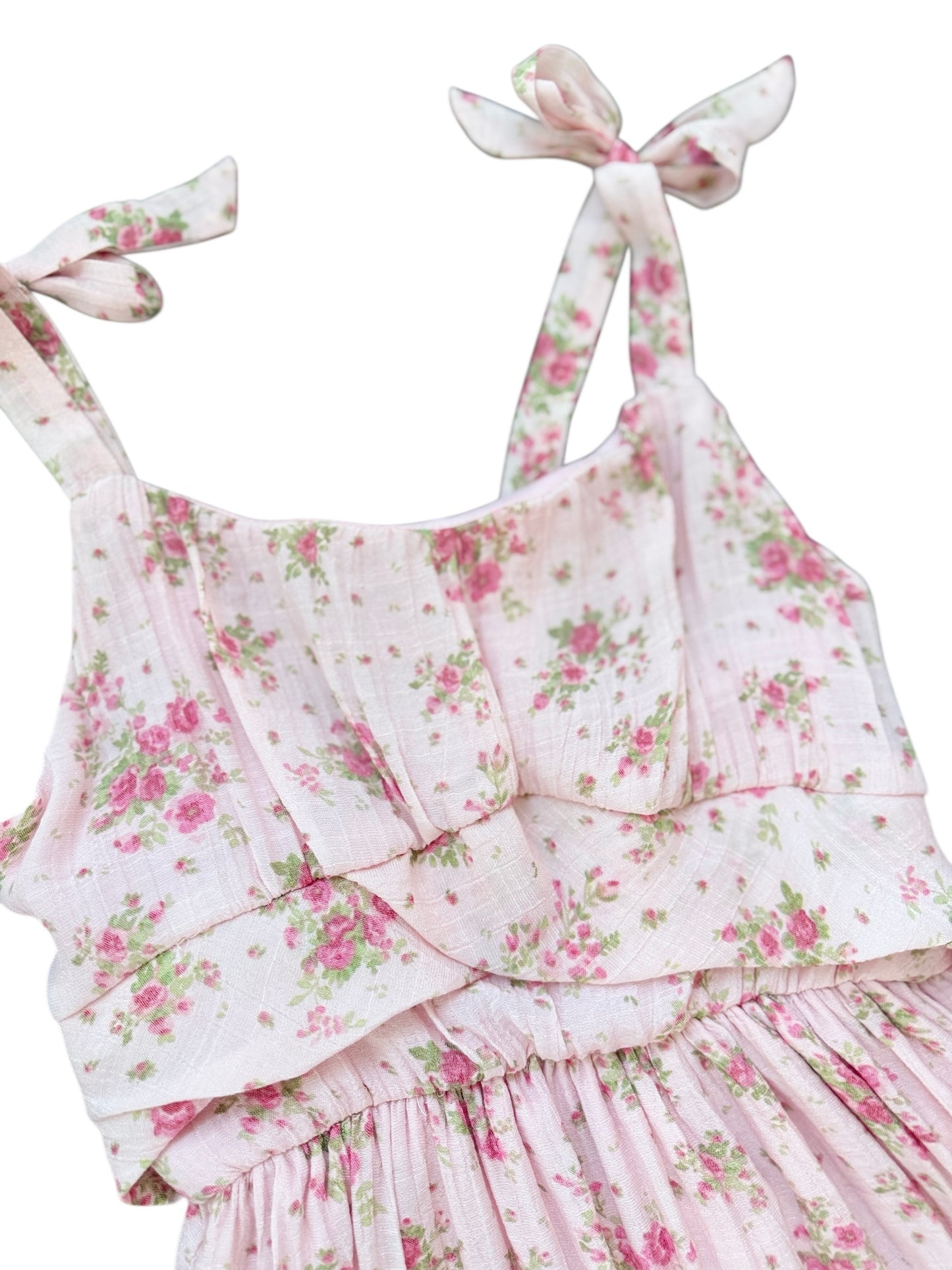Rose Garden Maxi Dress - Blush Pink