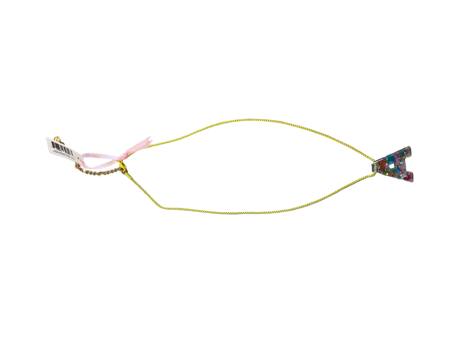 Colorful Confetti Initial Necklace
