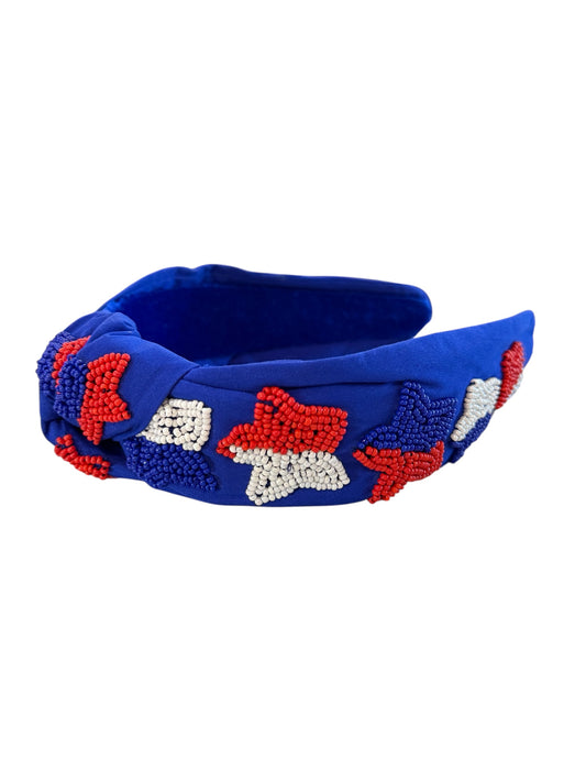 Beaded Star Knot Headband