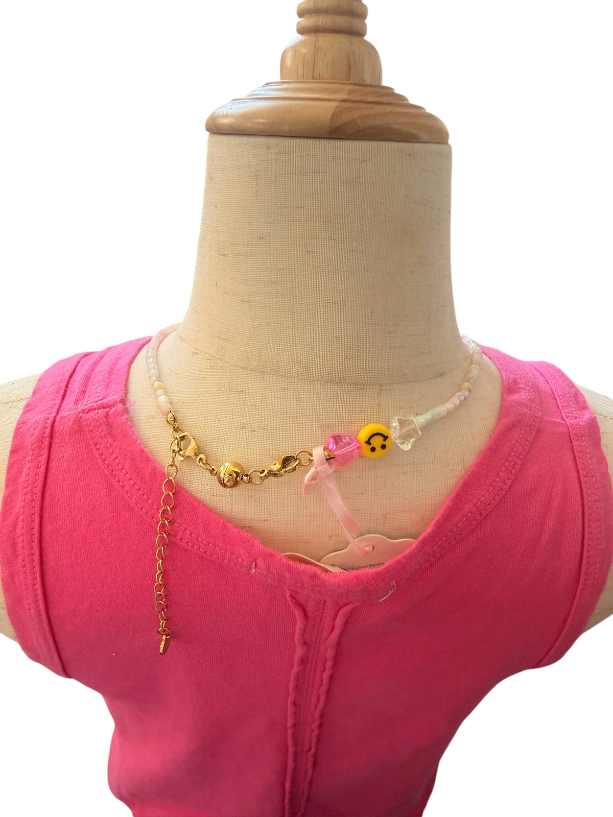 Pastel Beaded Cross Necklace