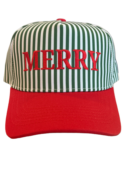 “Merry” Striped Hat