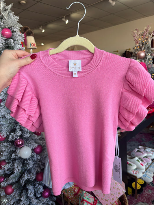 The Annie Tween Sweater - Pink