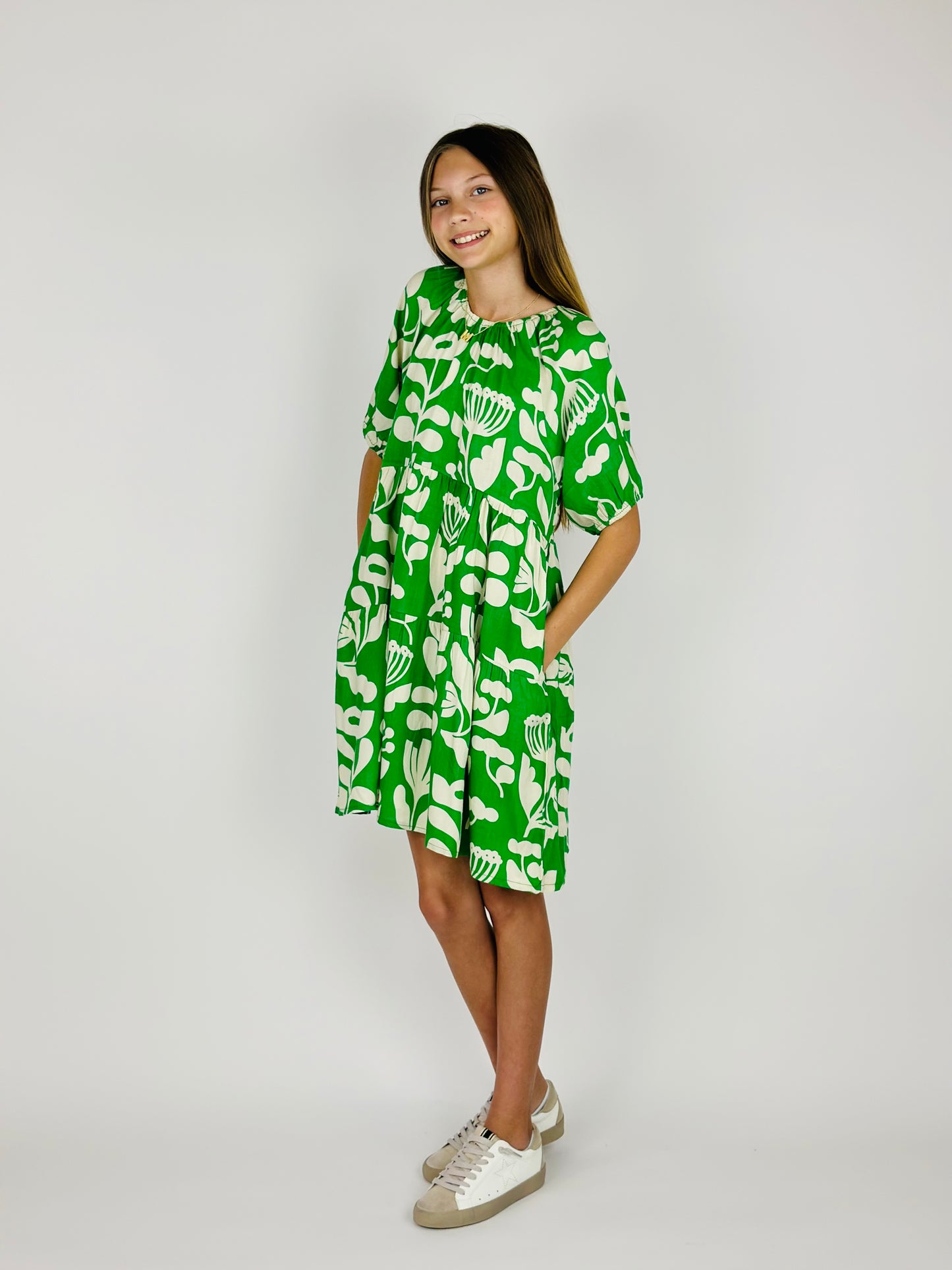 Super Bloom Dress - Green