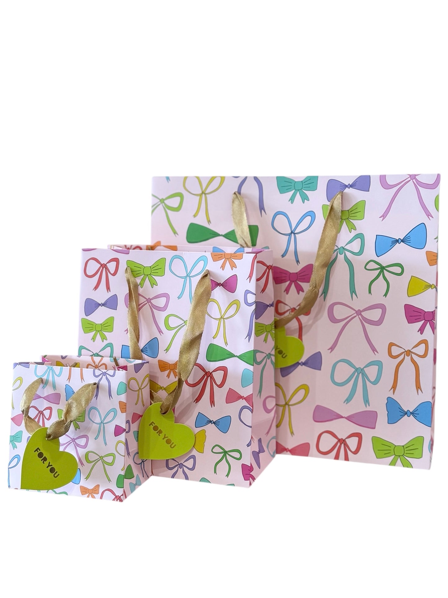 Colorful Bows Gift Bag - Medium