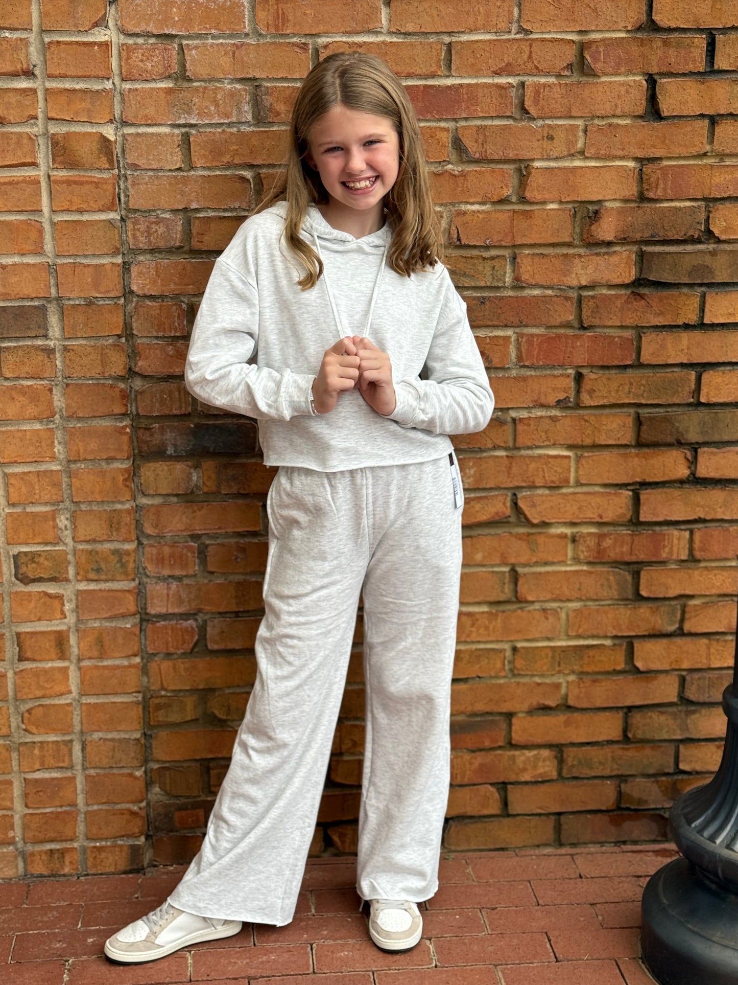 Cloud Hoodie with Raw Edge - Heather Grey