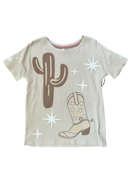 Cactus and Boot Tee