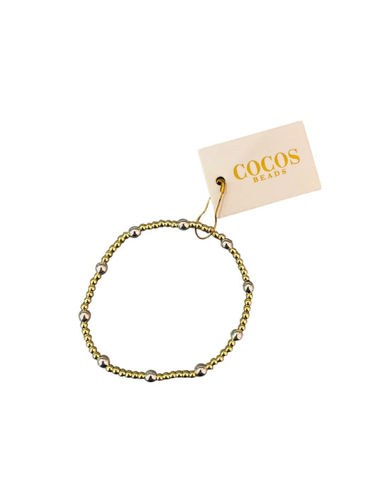 Coco Beads Bracelet - The Minnie Silver/Gold