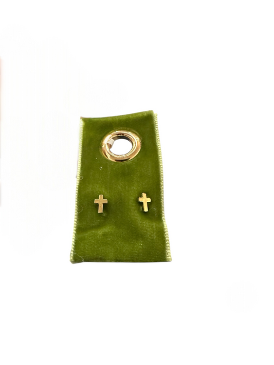 Single Stud Cross Earring