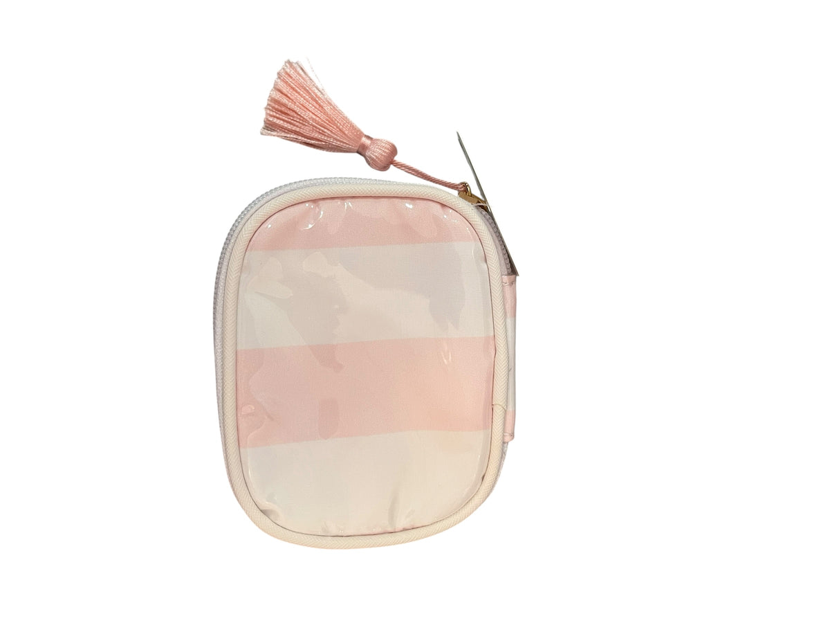 Sweet Stripe Jewelry Case - Pink/White