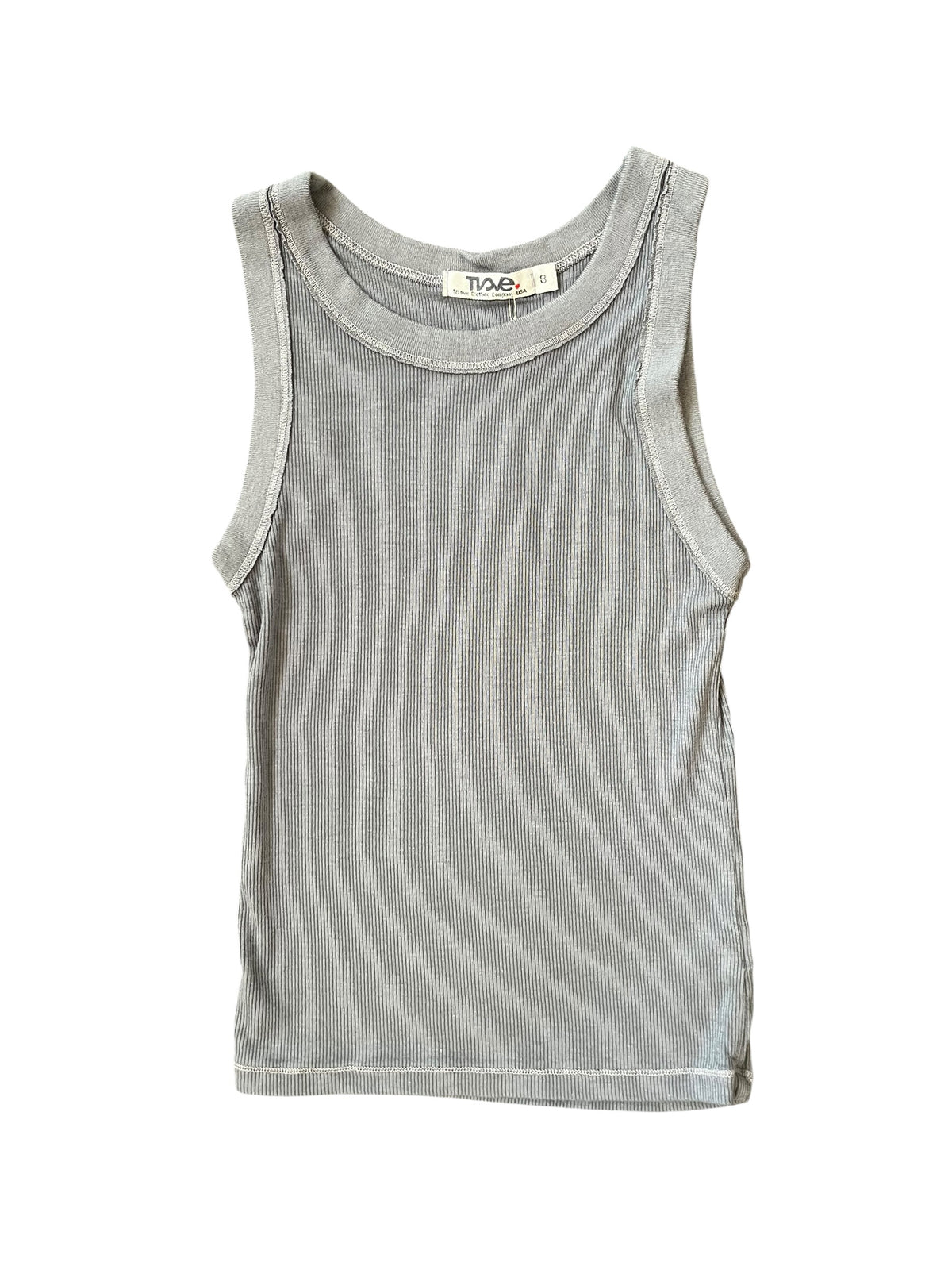 Cool Rib Tank - Cool Grey