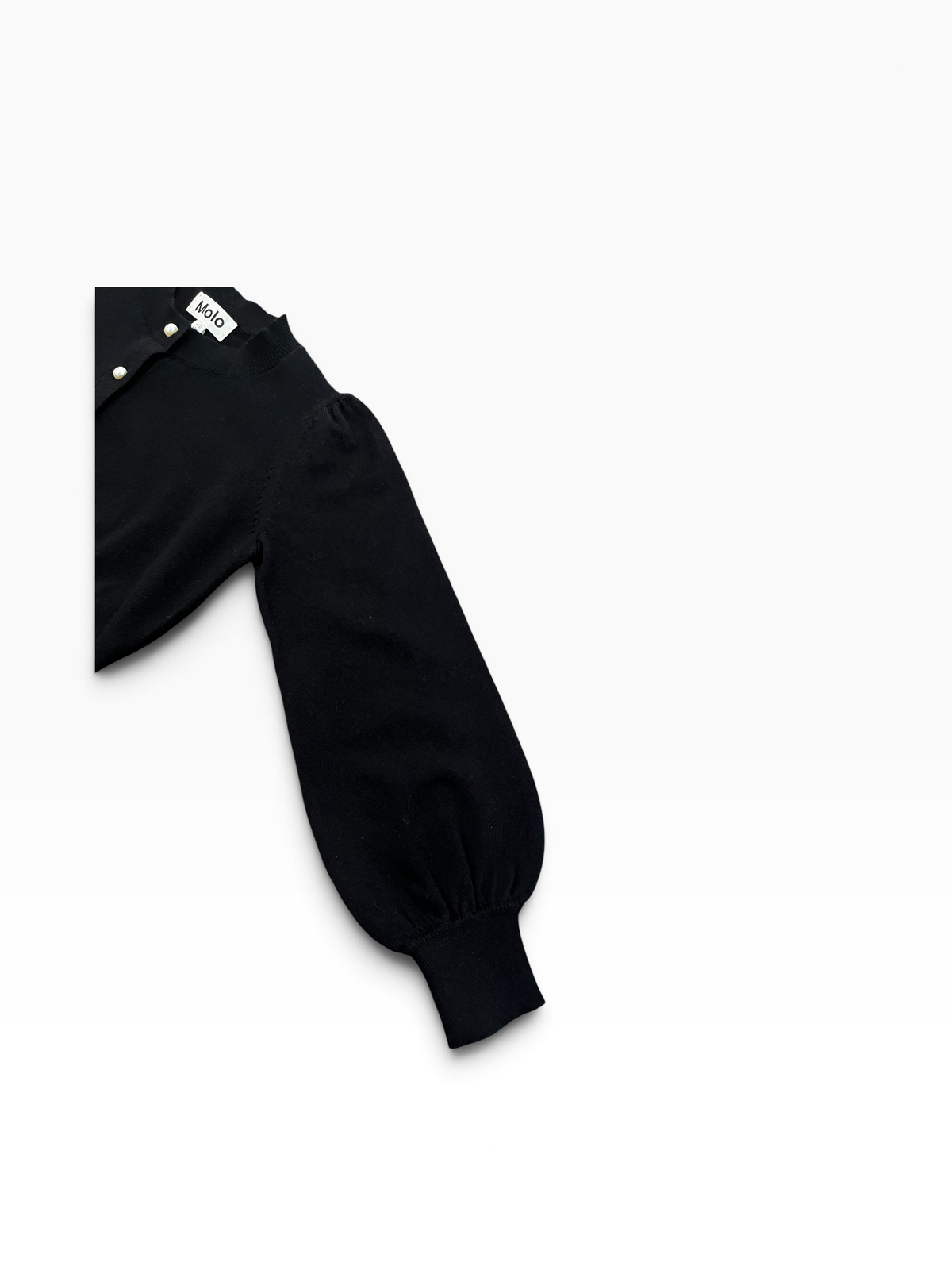 Molo Guinevere Cardigan With Pearl Detail - Black