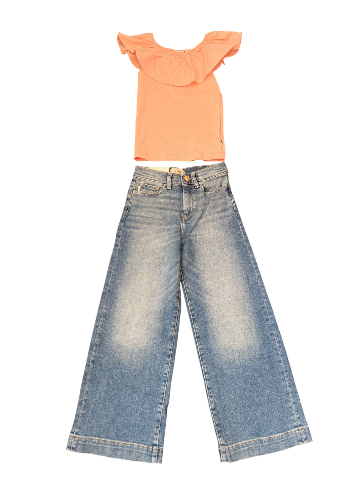 Lily Wide Leg Jean w/Tailored Hem