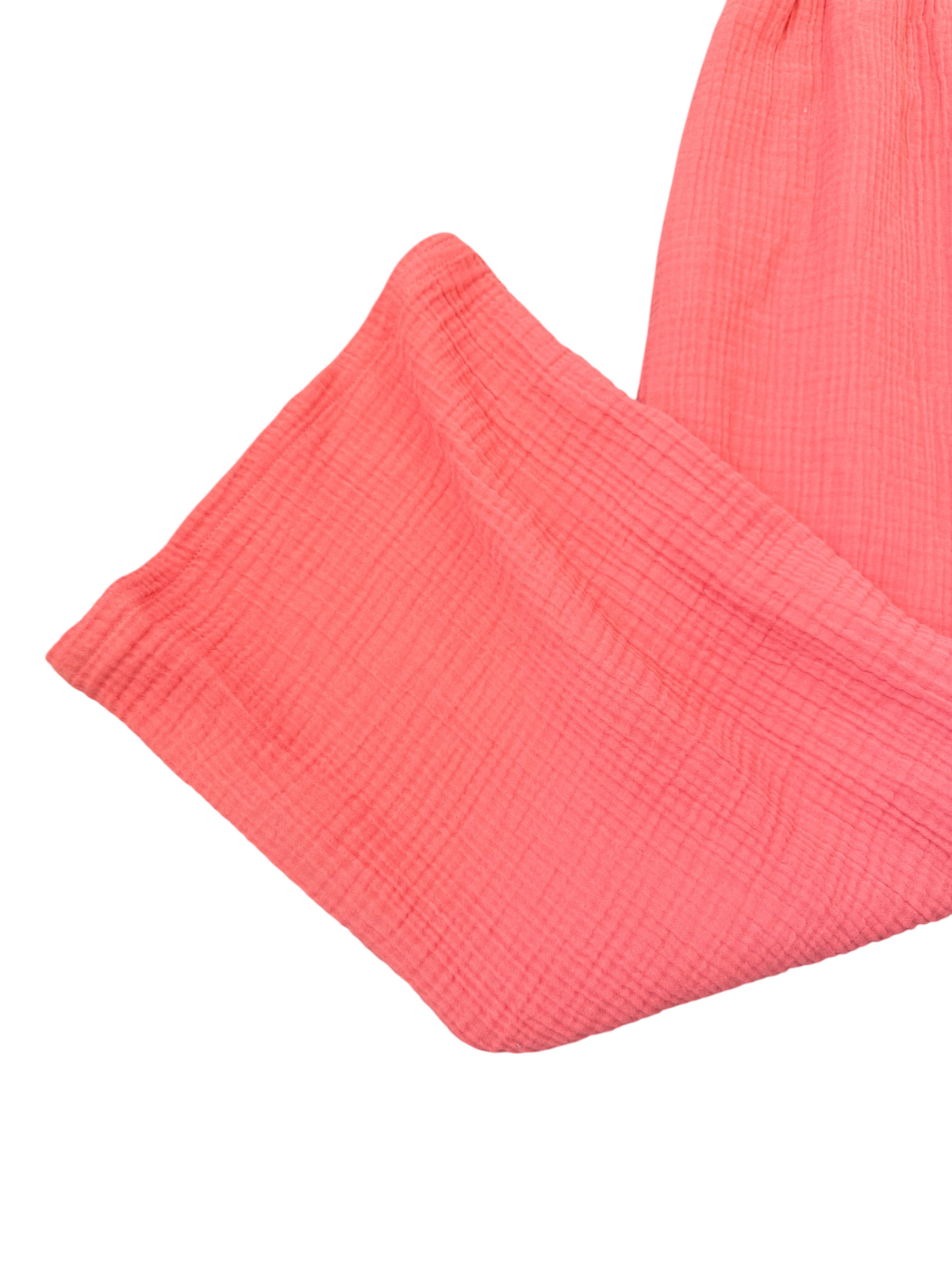 Agatha Gauze Wide Leg Pant - Faded Rose
