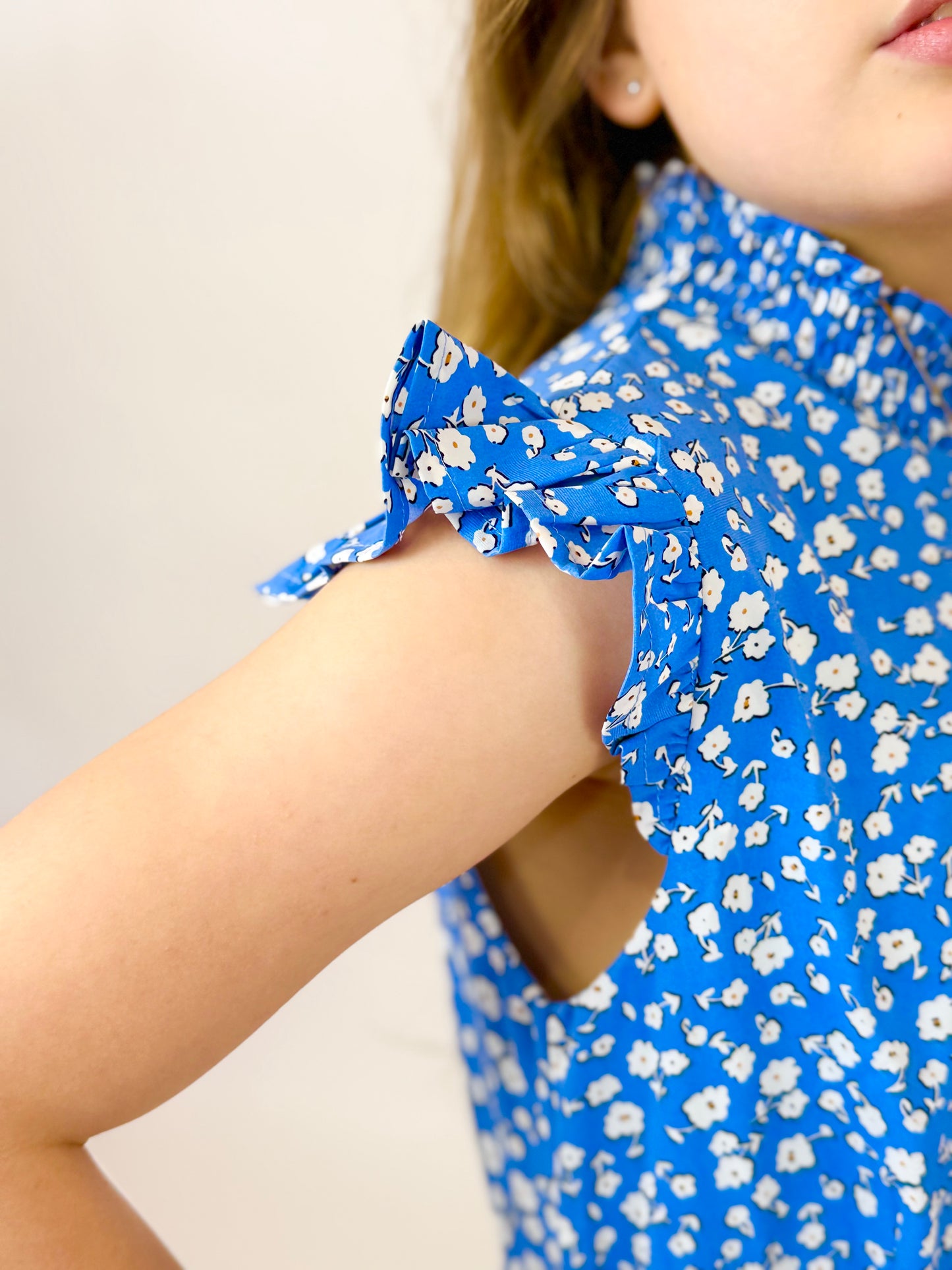 Selena Dress - Blue Floral