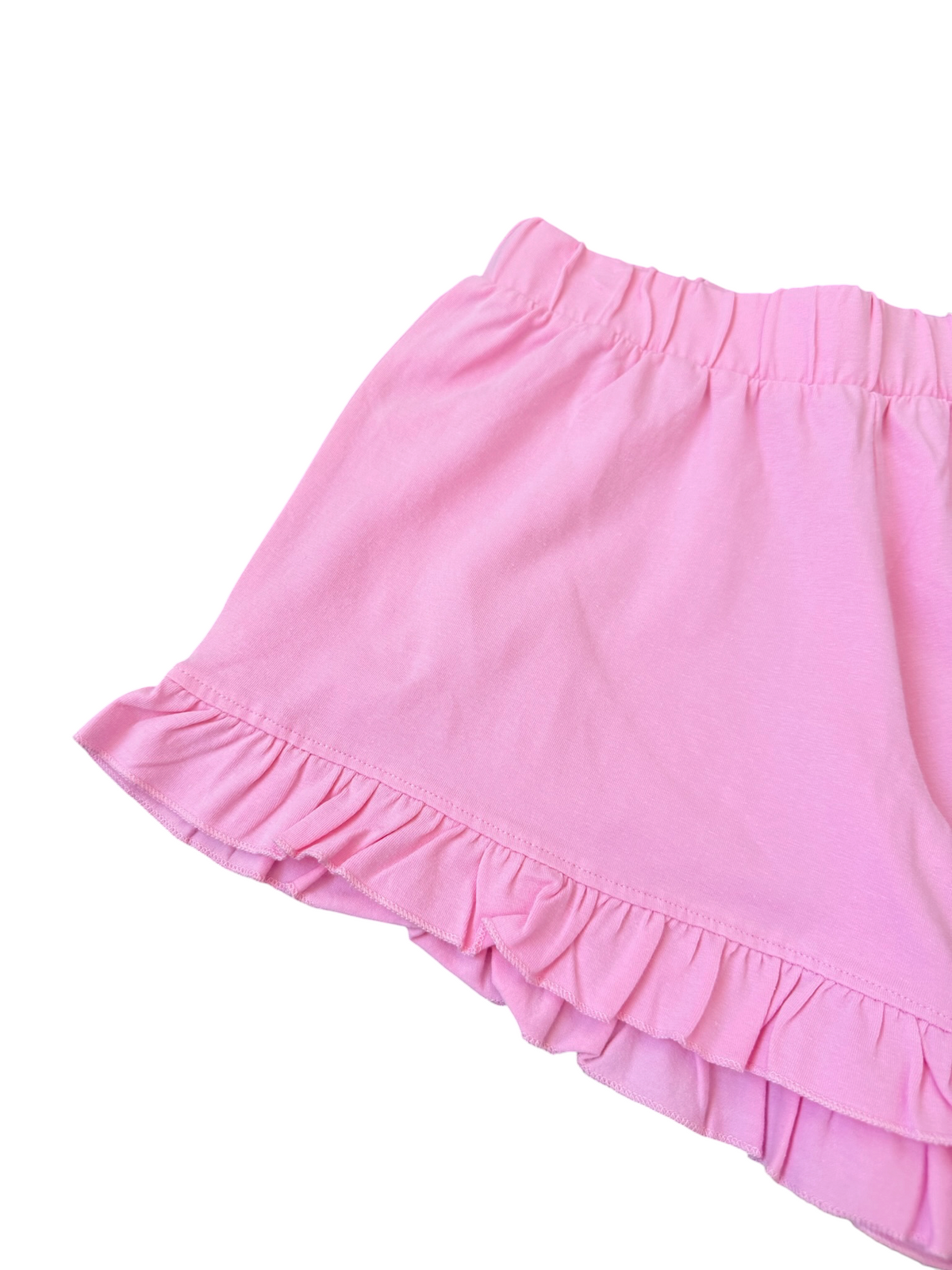 Ruffle Trim Shorts - Pink