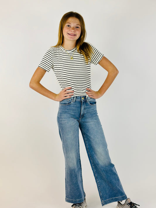 Striped Fuzzy Top