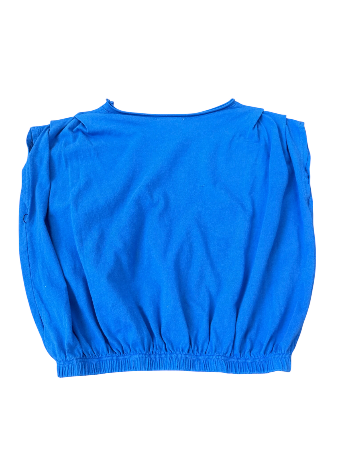 Tenly Pleated Shoulder Tee - Cobalt Blue