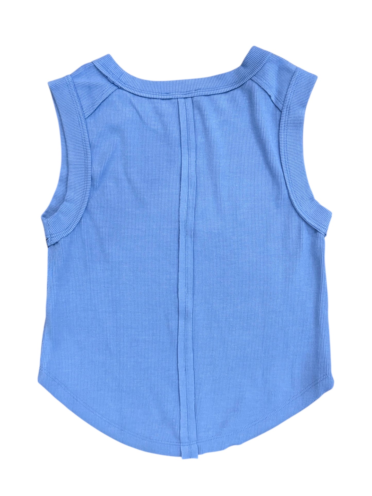 Tenly Rayon Rib Tank- Cobalt