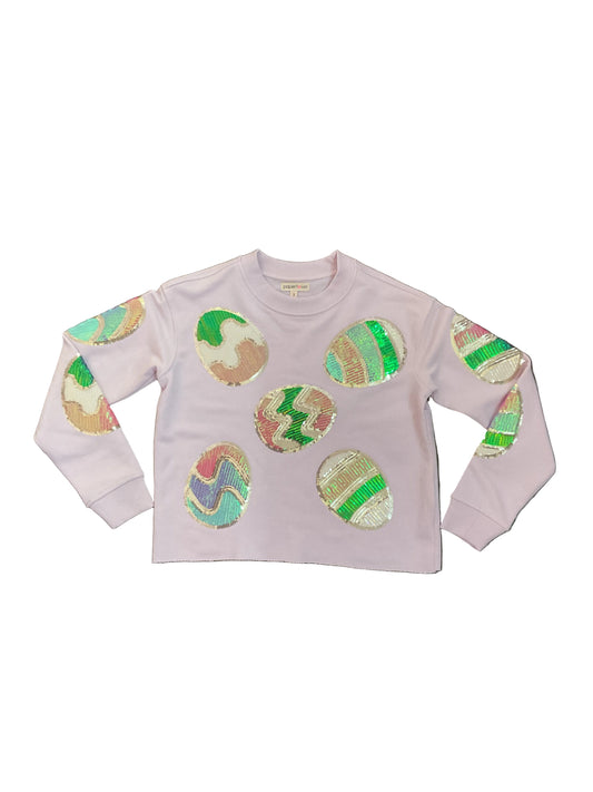Sequins Easter Eggs Sweatshirt
