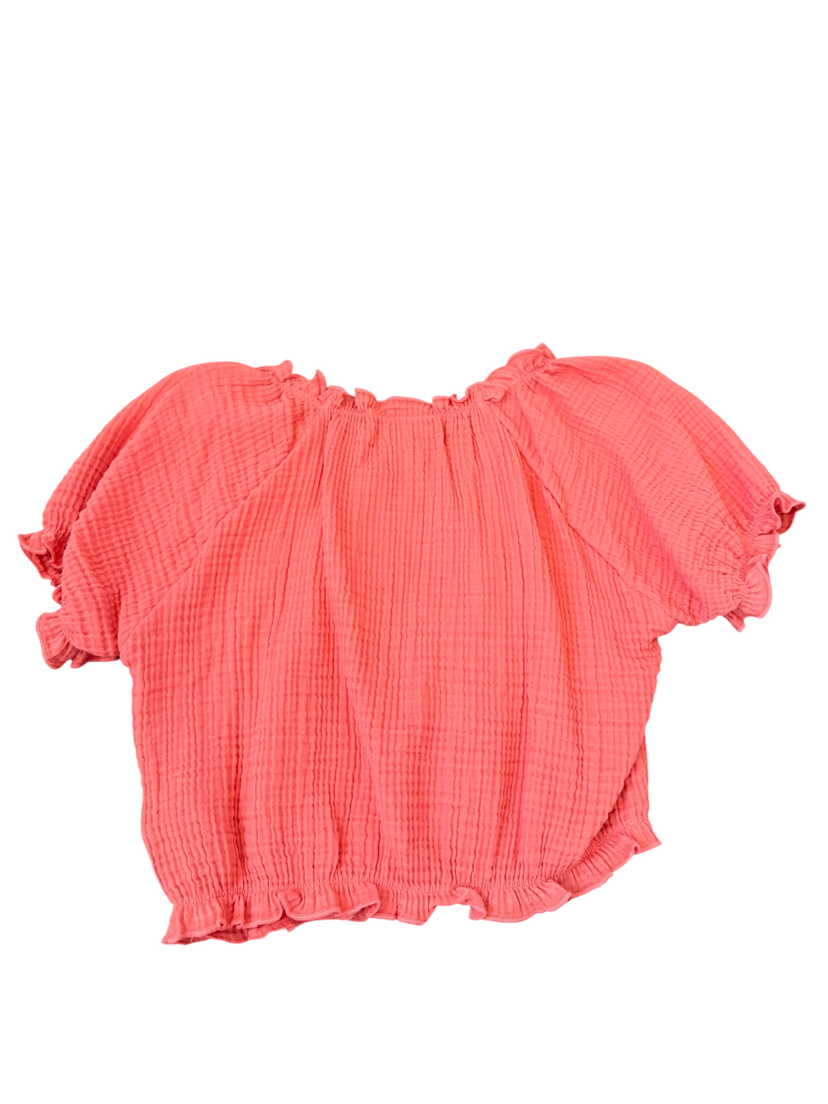 Rafaela Gauze Crop Top - Faded Rose