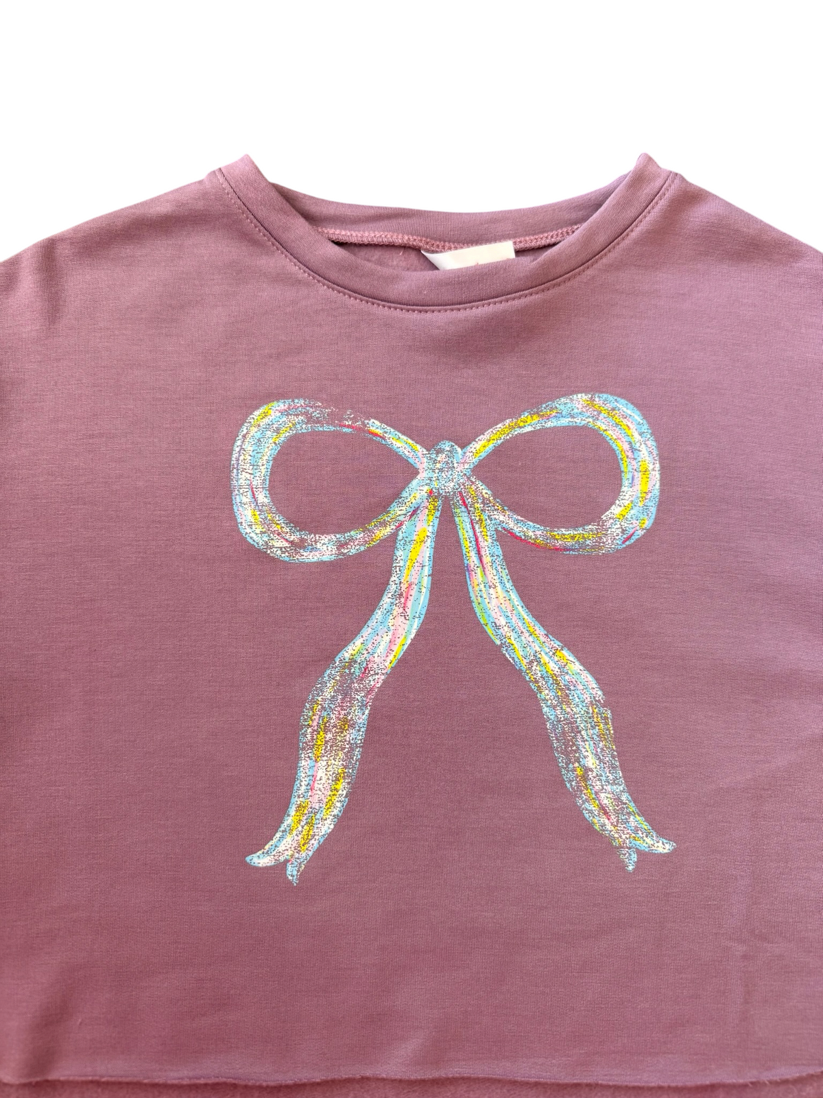Colored Bow Sweatshirt
