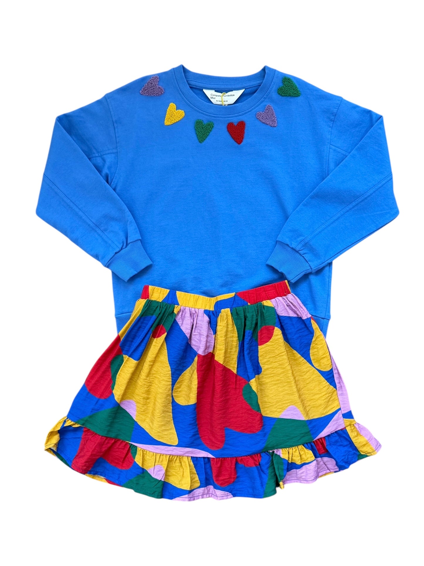 Colorful Hearts Skirt